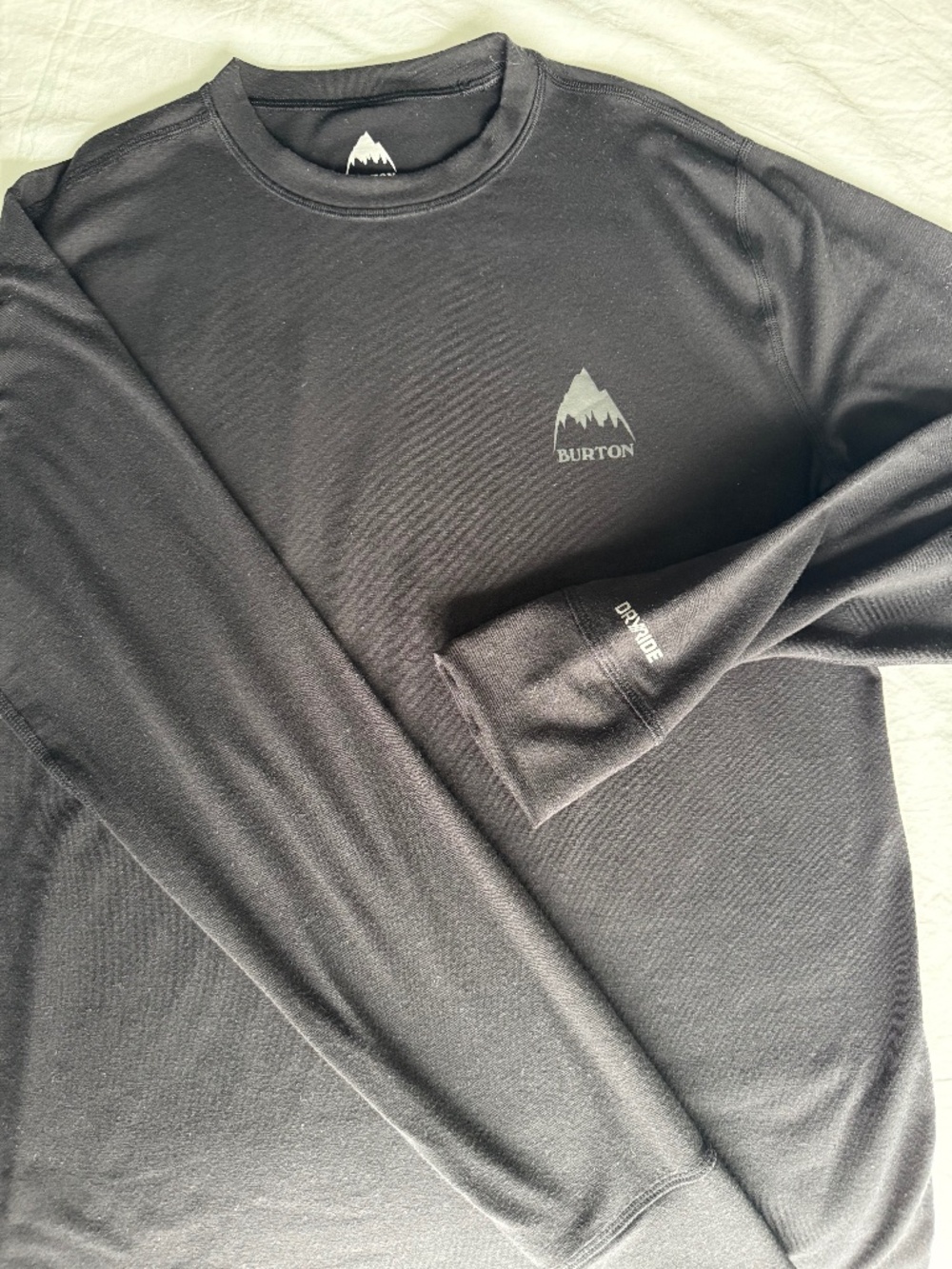 Burton DRYRIDE Base Layer Shirt | Men's Small | Black | Performance Thermal
